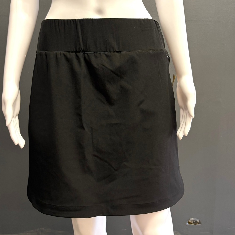 NWT Eddie Bauer Women's Trail Skort Size S Black 18" Stretch Hiking Comfort